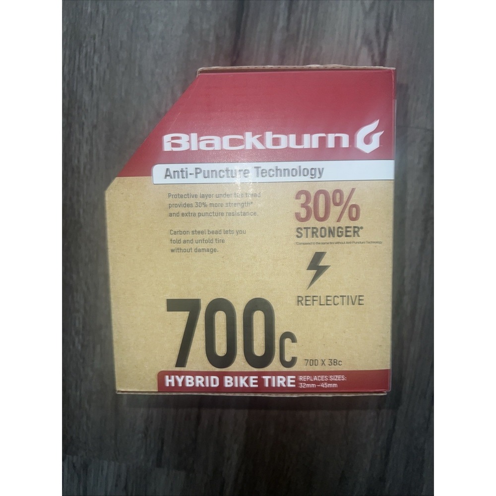 Blackburn 700 X 38C Hybrid Bike Tire Reflective Anti-Puncture 30% Stronger